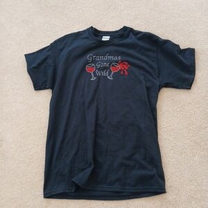 Ladies " Grandmas Gone Wild " Top SZ L.  Cute Top Wine Party Wear ! FL